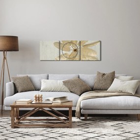 Egy liba toll képe (órával) (90x30 cm)