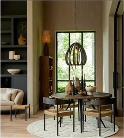 Natúr színű mangófa könyvespolc 95x190 cm Sondrio – Light &amp; Living