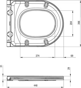 Függesztett WC + WC-ülőke ROUND + SIGMA nyomólap + rejtett tartálymodul + alátét
