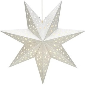 Ezüstszínű fénydekoráció karácsonyi mintával ø 45 cm Solvalla – Markslöjd