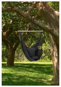 Fekete párnázott kerti függőfotel Tobago – Garden Pleasure