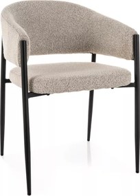 Akita étkezőszék bézs/fekete