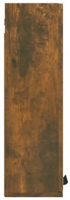 füstös tölgy színű tükrös fürdőszobaszekrény 64 x 20 x 67 cm