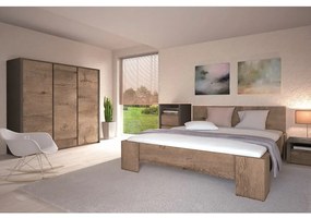 Falipolc, tölgy lefkas sötét/smooth szürke, MONTANA W1