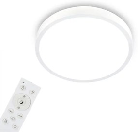 Briloner 3709-016 - LED RGBW Dimmelhető mennyezeti lámpa LED/22W/230V fehér + távirányító
