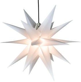 NEXOS Karácsonyi csillag időzítővel 1 LED 55 cm fehér