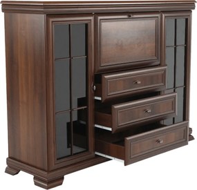 vitrines szekrény billenőajtós bárszekrénnyel, samoa king, KORA KK6