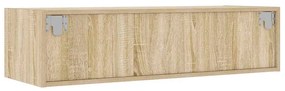 TV szekrény LED világítással sonoma tölgy 100X35,5x25 cm