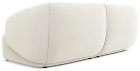 Fehér bársony kanapé 232 cm Moana – Makamii