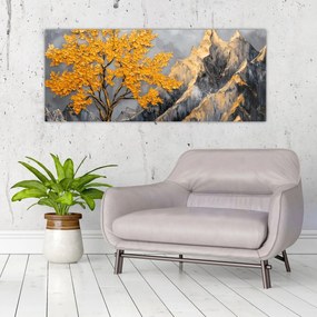 Kép – Arany fa a hegyekben (120x50 cm)