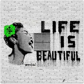 Poszterek 140x140 Banksy Life is beautiful