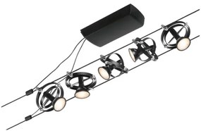 Paulmann 94440 - 5x GU5,3/10W CARDAN spotlámpa, 230V, fekete