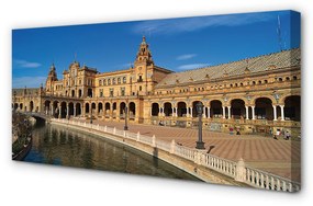 Canvas képek Spanyolország régi város piac 120x60 cm