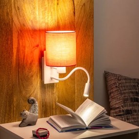 Brilagi - LED Fali lámpa NUBILA 1xE27/25W/230V + LED/3W fehér/rózsaszín