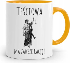 Anyós Sárga Bögre Anyósnak Igaza Van A fényképes nyomattal