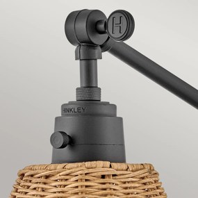Hinkley lighting klasszikus boho fali lámpa arti fekete faipari elshk-arti-1w-bk-nr