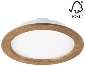 Lamkur LED Beépíthető lámpa WOODY SPOT LED/23,5W/230V 4000K dió ø 23,5 cm LA51871