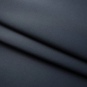 2 db antracitszürke sötétítőfüggöny kampókkal 140 x 245 cm