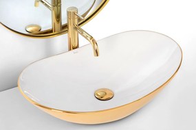 Pultos mosdó Rea Royal White Gold