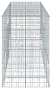 horganyzott vas gabion kosár fedéllel 300 x 100 x 150 cm