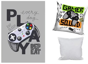 Gamer polár takaró, párnahuzat és párna szett 3 db-os (Gaming Zone)