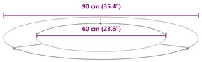 Műanyag Cserép Készlet Fekete Műanyag 90 cm átmérő Tartós