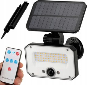 LED-es fali halogén napelemes lámpa 2 az 1-ben850LM 4500K Állítható tartó távirányító