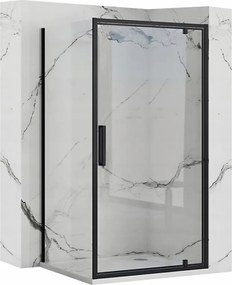 Rapid Swing Sarok Zuhanykabin Billenő Ajtó 100x90 Rea Fekete