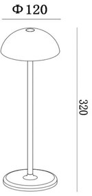 Lucide 15500/02/30 - LED Dimmelhető kültéri lámpa JOY LED/1,5W/3,7V IP54 fekete