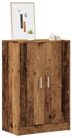 antik fa színű szerelt fa cipősszekrény 60 x 35 x 92 cm