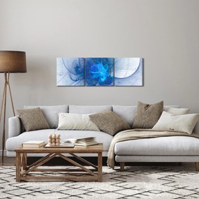 Absztrakt kép (órával) (90x30 cm)