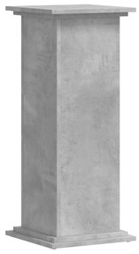 betonszürke szerelt fa növényállvány 33 x 33 x 80 cm