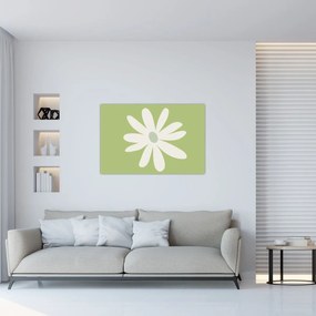 Kép - Hippik, zöld virágok N⁰2 (90x60 cm)