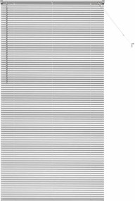 vidaXL Zsalugáter Redőnyök Ezüst 220 x 115 cm Alumínium