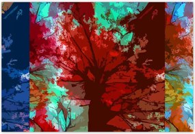 Poszterek 185x125 Őszi absztrakt