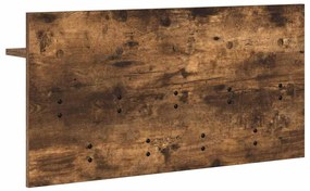 Fali Kabáthorog polcokkal Füstölt tölgy 80 x 40 x 12 cm Faanyag