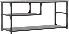 vidaXL szürke sonoma színű szerelt fa és acél TV-szekrény 103x38x46,5