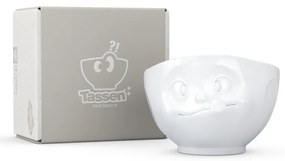 Fehér 'huncut' porcelántálka - 58products