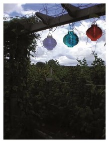 Fehér kültéri napelemes LED lampion, ø 20 cm - Star Trading