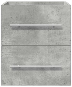 vidaXL Mosdókagyló szekrény Beton Szürke 38,5 x 41 x 48 cm Faanyag