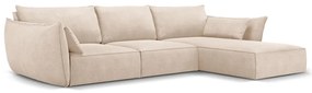 Bézs sarokkanapé (jobb oldali) Vanda – Mazzini Sofas