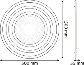ADO3S-82W-NH-2.4G NOAH TÁVIRÁNYÍTÓS LED MENNYZETI LÁMPA 82W 5900LM 3.000-4.000K IP20