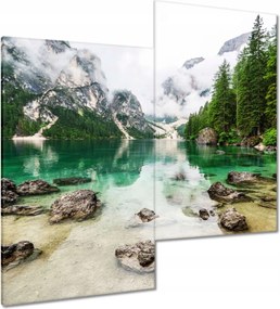 Vászonkép 60x60 Hegyi tó