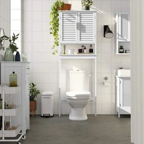 SONGMICS WC feletti tárolószekrény 23x60x173 cm, fehér
