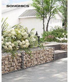 Gabion kosár, fém gabion ketrec 100 x 30 x 30 cm