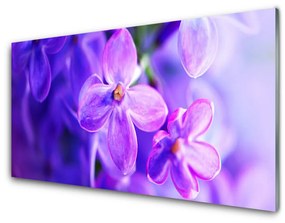 Üvegkép Flowers Lila Természet 100x50 cm