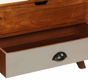 tömör akácfa tálalószekrény 115 x 35 x 86 cm