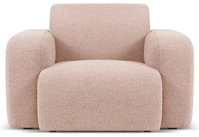 Rózsaszín buklé fotel Molino – Micadoni Home