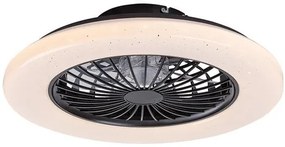 RÁBLAUX 71329 DALFON2 Ventilátoros lámpa Fekete IP20