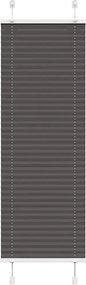 vidaXL pliszírozott redőny fekete 40x150 cm szövetszélesség 39,4 cm